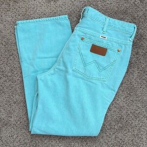 Teal Wrangler Jeans